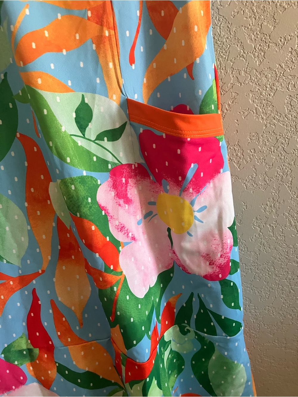 ACEGOLFS Tropical Floral Sleeveless Golf Dress Size Large | Bright Resort - Picture 6 of 8